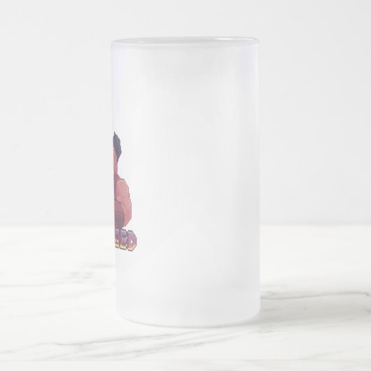 Geïronforeerde bierdrank matglas bierpul (Center)