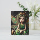 geïrriteerd fee gouden insect briefkaart (Staand voorkant)