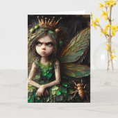 geïrriteerd fee gouden insect kaart (Gele Bloem)