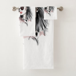 Geïrriteerd op het eerste gezicht bad handdoek