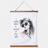 Geïrriteerd op het eerste gezicht hangend wandkleed (Voorkant)