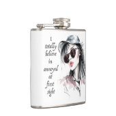 Geïrriteerd op het eerste gezicht heupfles (Rechts)