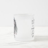 Geïrriteerd op het eerste gezicht matglas koffiemok (Center)