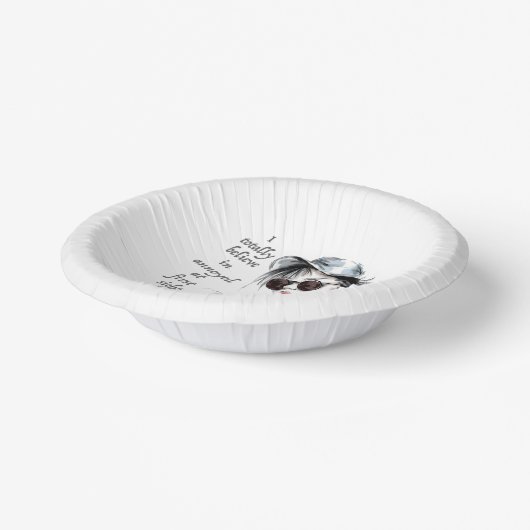 Geïrriteerd op het eerste gezicht papieren kommen (Gebogen)