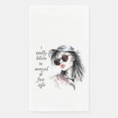 Geïrriteerd op het eerste gezicht servet (Voorkant)