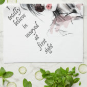 Geïrriteerd op het eerste gezicht theedoek (Gevouwen)