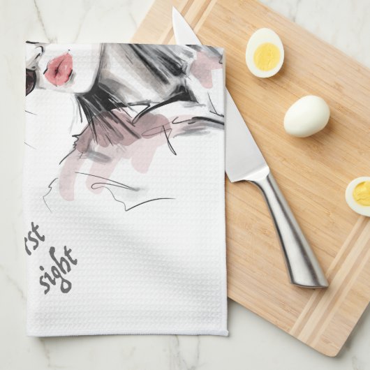 Geïrriteerd op het eerste gezicht theedoek (Quarter Fold)