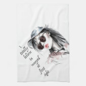 Geïrriteerd op het eerste gezicht theedoek (Verticaal)