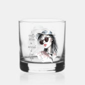 Geïrriteerd op het eerste gezicht whisky glas (Voorkant)