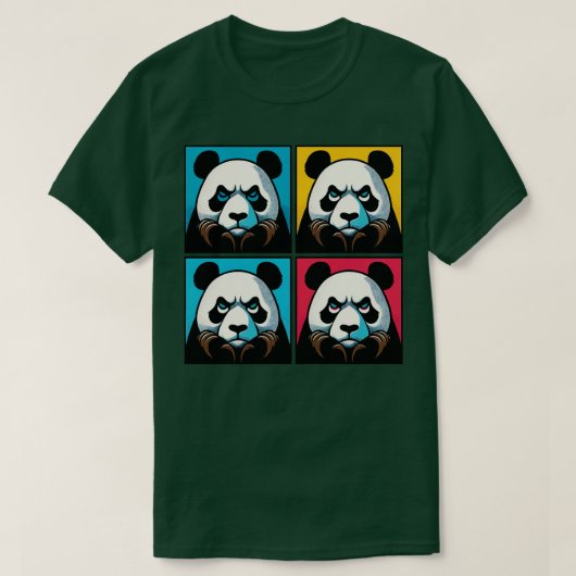 Geïrriteerd Panda Grappig Panda Art 1 T-shirt (Design voorkant)
