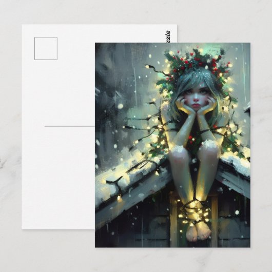 Geïrriteerde Fairy Kerstverlichting Briefkaart (Voorkant / Achterkant)