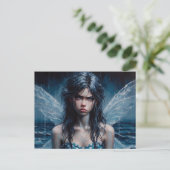 Geïrriteerde Fairy Rainy Ocean Trip Briefkaart (Staand voorkant)