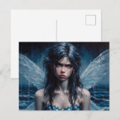 Geïrriteerde Fairy Rainy Ocean Trip Briefkaart (Voorkant / Achterkant)