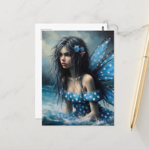 Geïrriteerde fee in de oceaan briefkaart