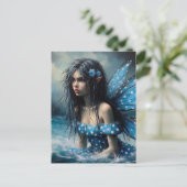 Geïrriteerde fee in de oceaan briefkaart (Staand voorkant)