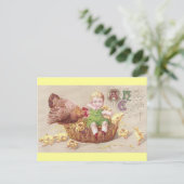 Geïrriteerde Hen & Naughty Child  Pasen Kaart (Staand voorkant)