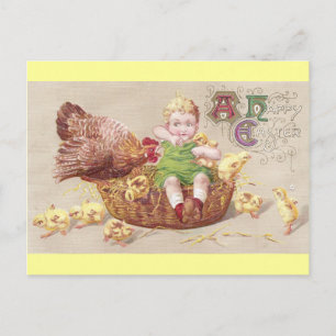 Geïrriteerde Hen & Naughty Child  Pasen Kaart