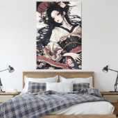 Geisha 071429 canvas afdruk (Insitu (Slaapkamer))