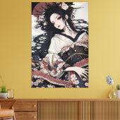 Geisha 071429 canvas afdruk (Insitu (Woonkamer))