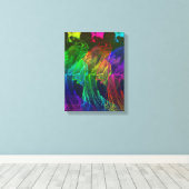 Geisha Abstracte Japanse wandkunst Canvas Afdruk (Insitu (Houten vloer))