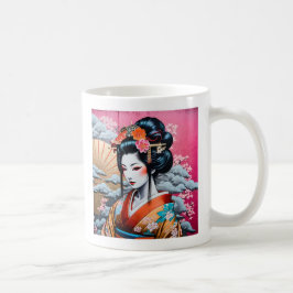 Geisha and Sakura: Japanese-Inspired Art Koffiemok