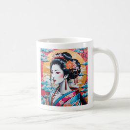 Geisha and Sakura: Japanese-Inspired Art Koffiemok