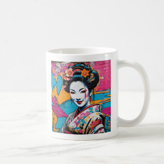 Geisha and Sakura: Japanese-Inspired Art Koffiemok