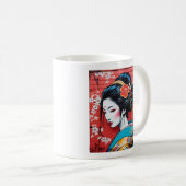 Geisha and Sakura: Japanese-Inspired Art Koffiemok (Voorkant rechts)