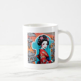 Geisha and Sakura: Japanese-Inspired Art Koffiemok