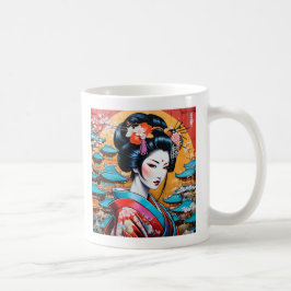Geisha and Sakura: Japanese-Inspired Art Koffiemok