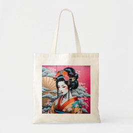 Geisha and Sakura: Japanese-Inspired Art Tote Bag