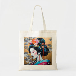 Geisha and Sakura: Japanese-Inspired Art Tote Bag
