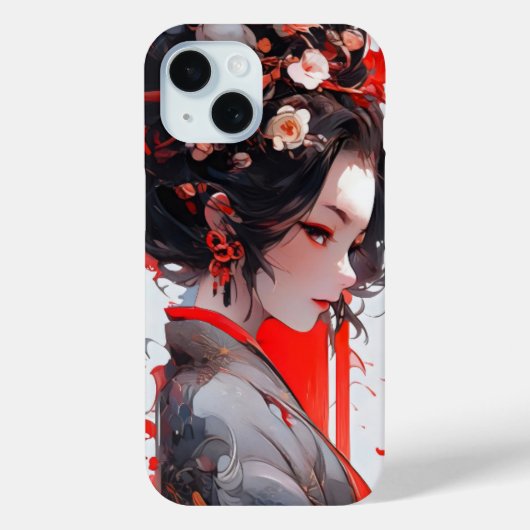 Geisha Anime Woman Case-Mate iPhone Case (Achterkant)