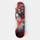 Geisha Anime Woman Persoonlijk Skateboard (Voorkant)