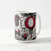 Geisha Art Coffee Mok (Voorkant rechts)