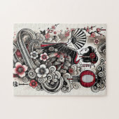 Geisha Art Jigsaw puzzel (Horizontaal)