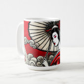 Geisha Art Keramische Mok (Voorkant links)