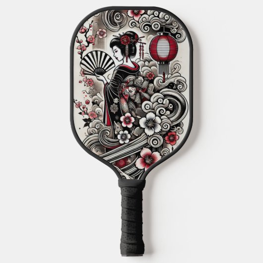 Geisha Art Pickleball Paddle (Voorkant)