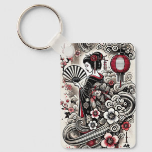 Geisha Art Sleutelhanger