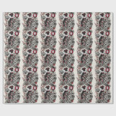Geisha Art Wrapping Paper Cadeaupapier (Vlak)