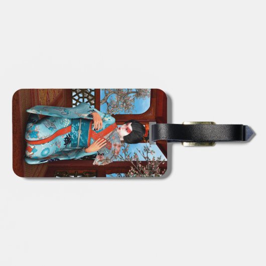 Geisha Bagagelabel (Achterkant horizontaal)