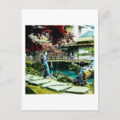  Geisha bij de kusatsu Tea House Maple Tree Briefkaart (Voorkant)