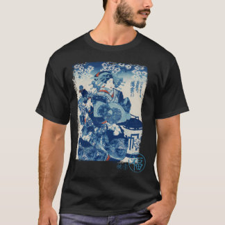 Geisha bij de winter Traditioneel Japans T-shirt