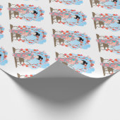 Geisha bij sakura cadeaupapier (Hoek)
