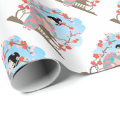 Geisha bij sakura cadeaupapier (Rol Hoek)