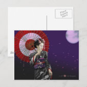 Geisha Briefkaart (Voorkant / Achterkant)