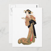 Geisha Briefkaart (Voorkant / Achterkant)