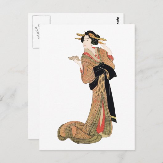 Geisha Briefkaart (Voorkant / Achterkant)