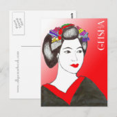 GEISHA BRIEFKAART (Voorkant / Achterkant)