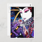 geisha briefkaart (Voorkant / Achterkant)